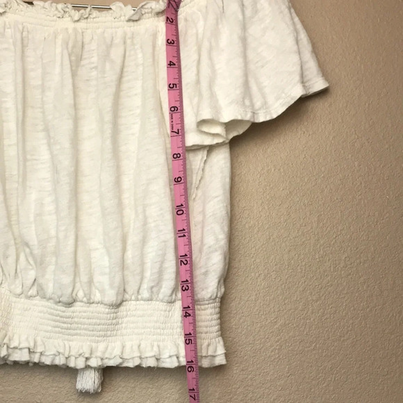 We The Free | White Off the Shoulder Semi Crop Top - Picture 5 of 7